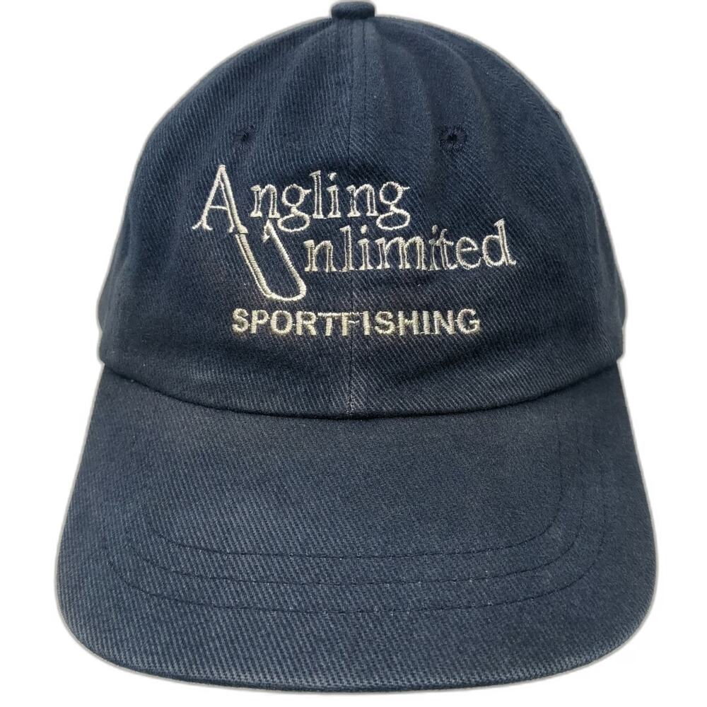 HeadShot Baseball Cap Blue OSFM Angling Unlimited Sitka Alaska Fishing 1999 Hat